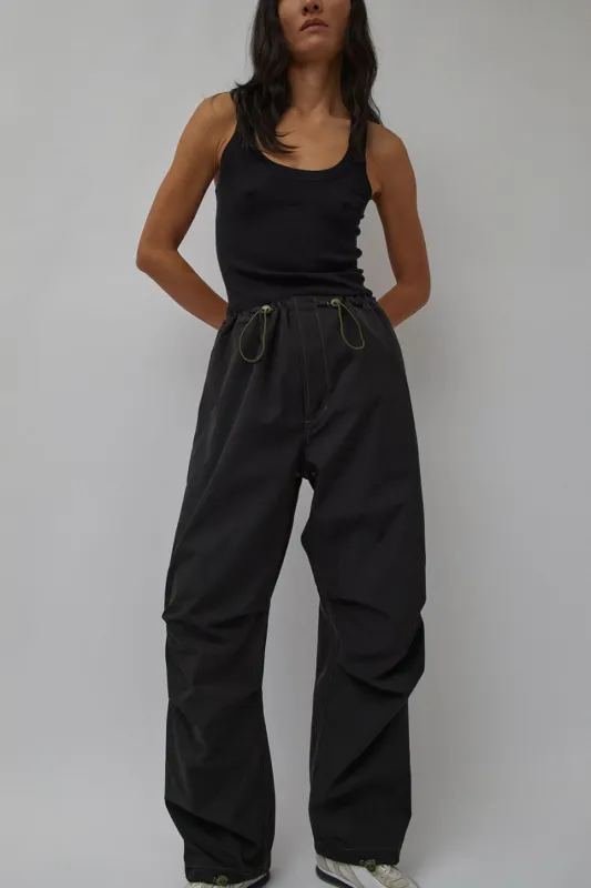 6397 Parachute Pant in Black made by No. 6