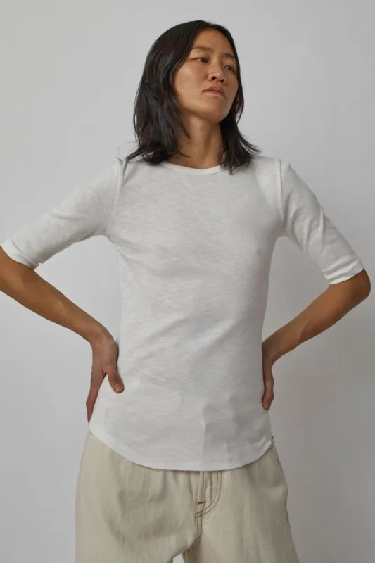 YMC Charlotte Short Sleeve Top in White sold by No. 6