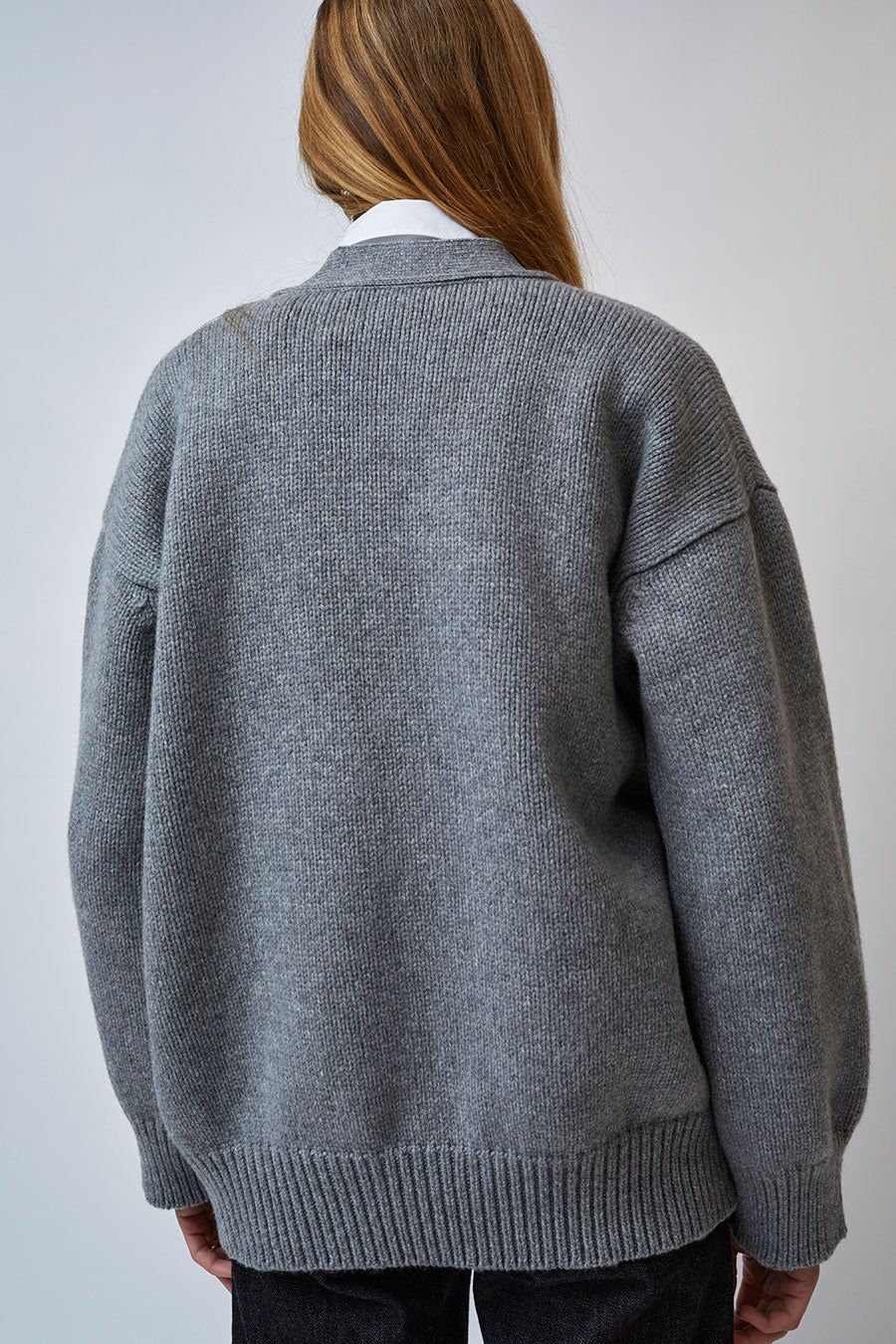 & Daughter Caragh Chunky Slouch Geelong Cardigan in Flannel Grey sold by No. 6 product image thumbnail 5