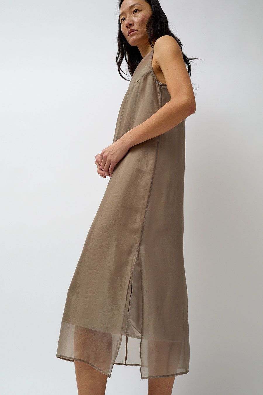 Mijeong Park Organza Dress in Dark Beige sold by No. 6 product image thumbnail 4