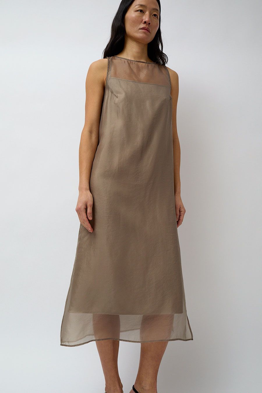 Mijeong Park Organza Dress in Dark Beige sold by No. 6 product image thumbnail 3