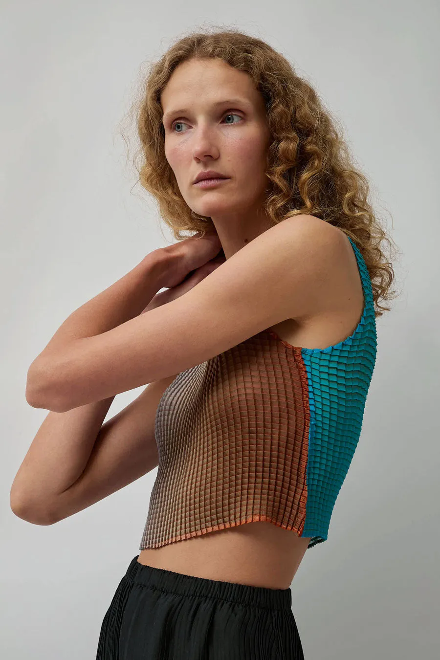 Nin Studio Pleated Tank Singlet in Gradient Sheer sold by No. 6 product image thumbnail 3