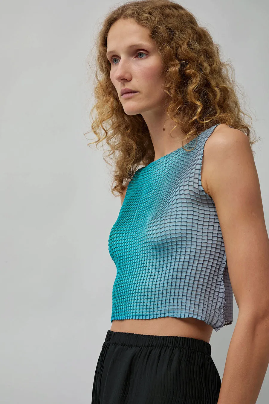 Nin Studio Pleated Tank Singlet in Gradient Sheer sold by No. 6 product image thumbnail 5
