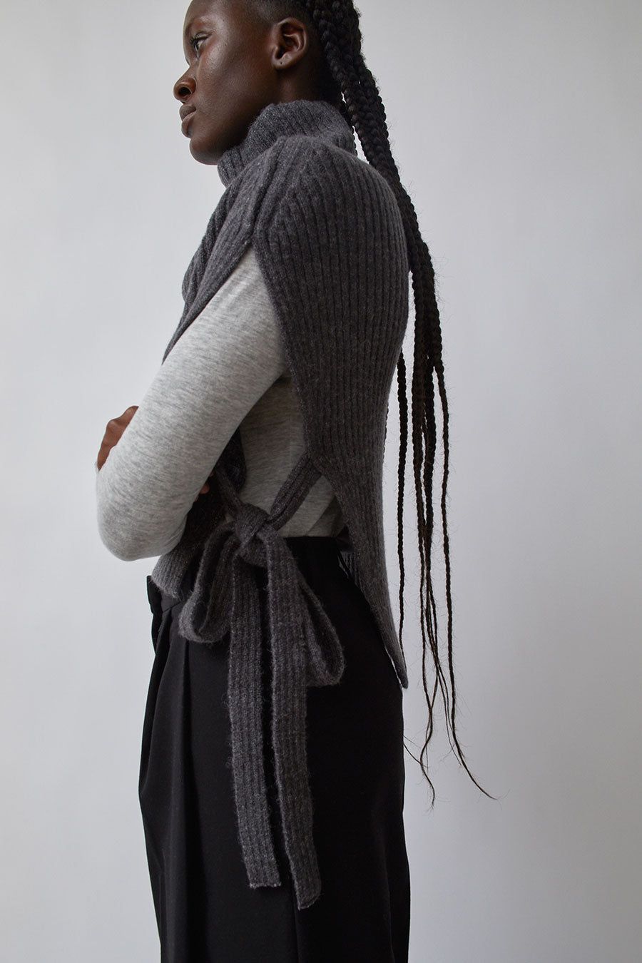 Mijeong Park Neck Warmer in Charcoal sold by No. 6 product image thumbnail 5