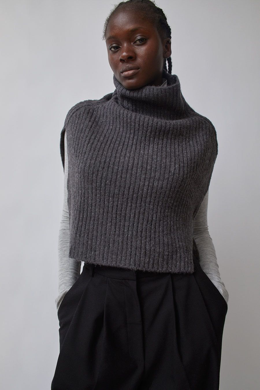 Mijeong Park Neck Warmer in Charcoal sold by No. 6 product image thumbnail 2