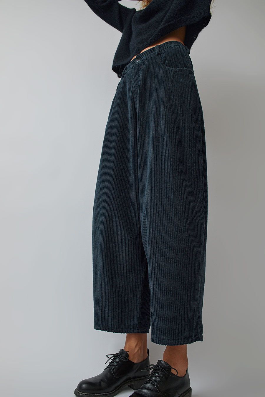 CORDERA Corduroy Baggy Pants in Dark Navy sold by No. 6 product image thumbnail 2