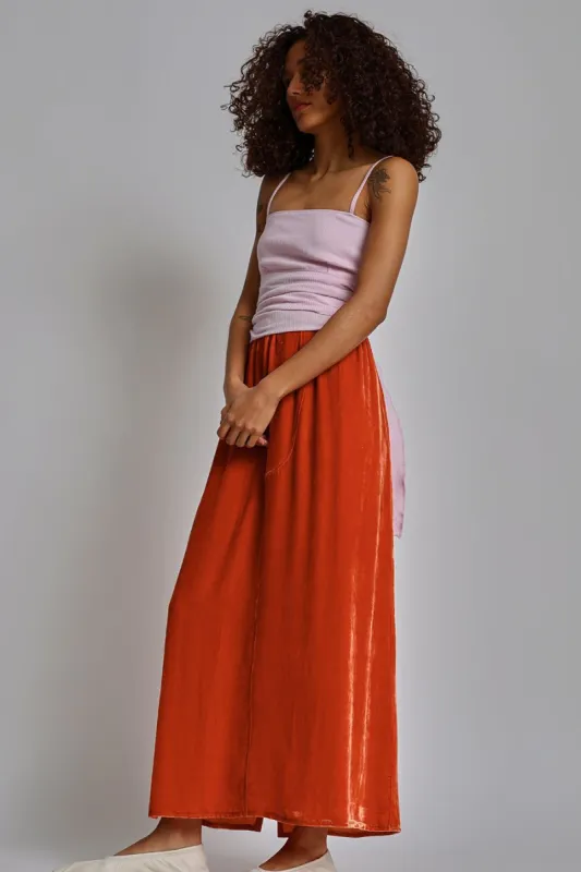 Baserange Ocu Skirt in Ro Rust made by No. 6