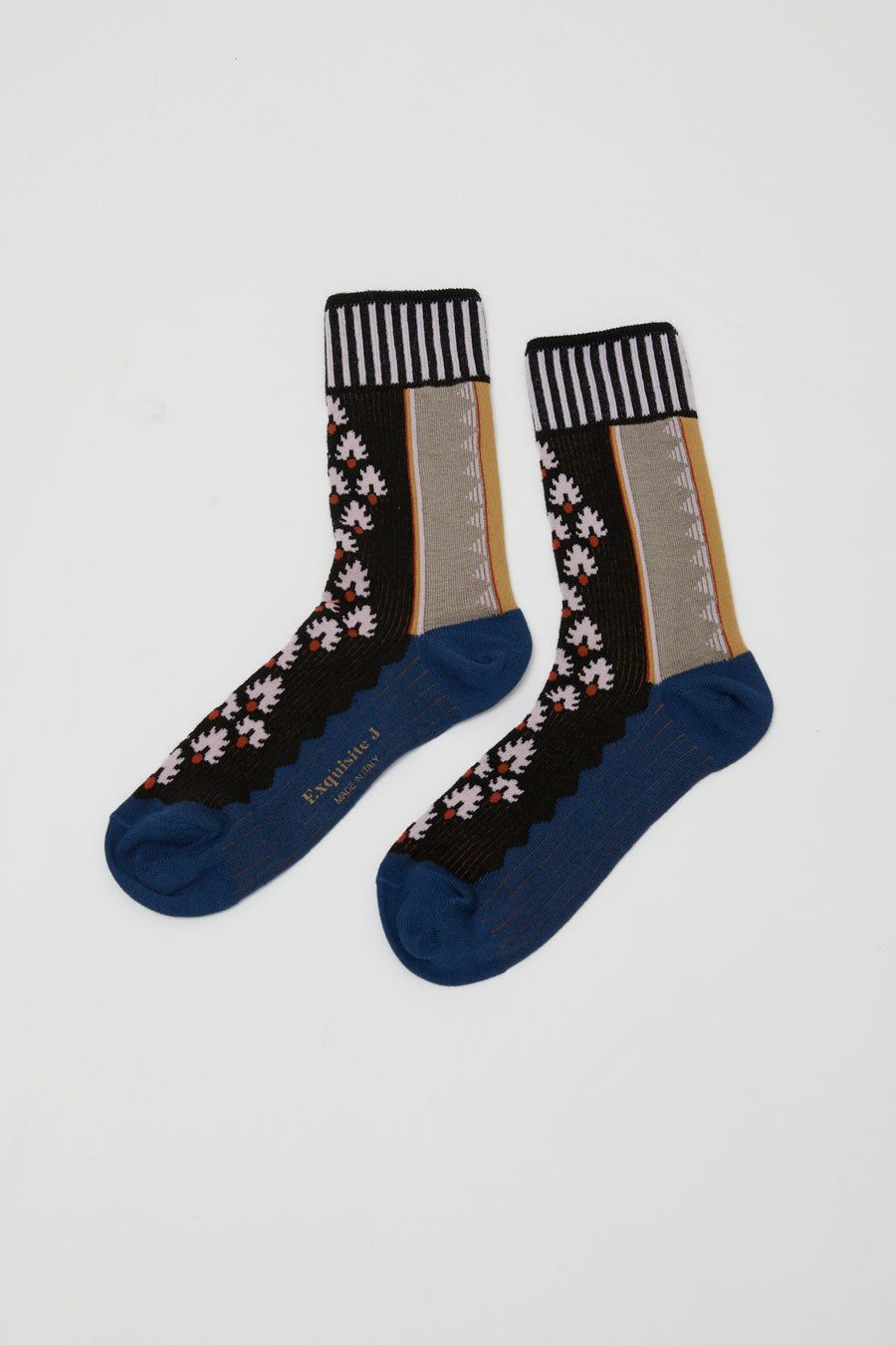 Exquisite J Graphic Socks in Black sold by No. 6 product image thumbnail 2