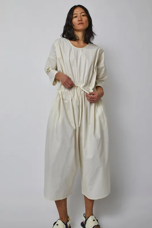 Black Crane Balloon Jumpsuit in Cloud made by No. 6