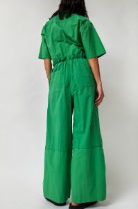 Sayaka Davis Open Collar Jumpsuit in Apple Green sold by No. 6