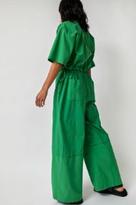 Sayaka Davis Open Collar Jumpsuit in Apple Green sold by No. 6