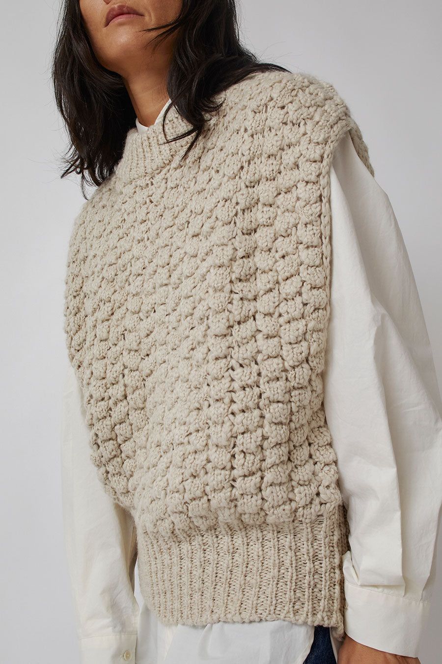 Amomento High Neck Crop Vest in Beige sold by No. 6 product image thumbnail 2