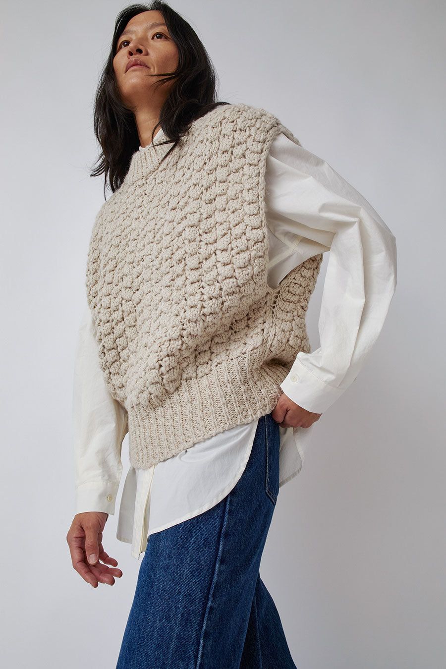 Amomento High Neck Crop Vest in Beige sold by No. 6 product image thumbnail 3