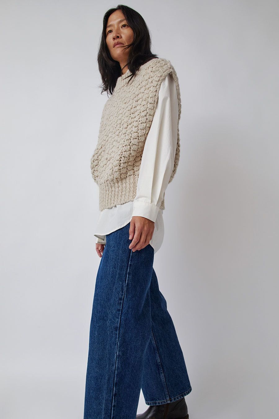 Amomento High Neck Crop Vest in Beige sold by No. 6 product image thumbnail 6