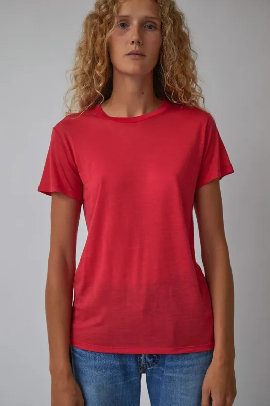 Baserange T-Shirt in Dio Red sold by No. 6