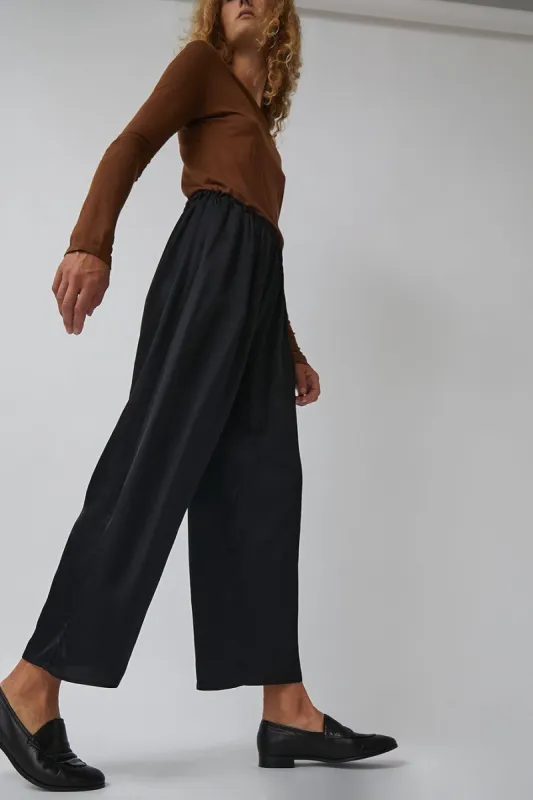 Baserange Cravat Pants in Black made by No. 6