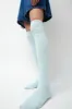 Baserange Overknee Socks in Lagoon Blue sold by No. 6