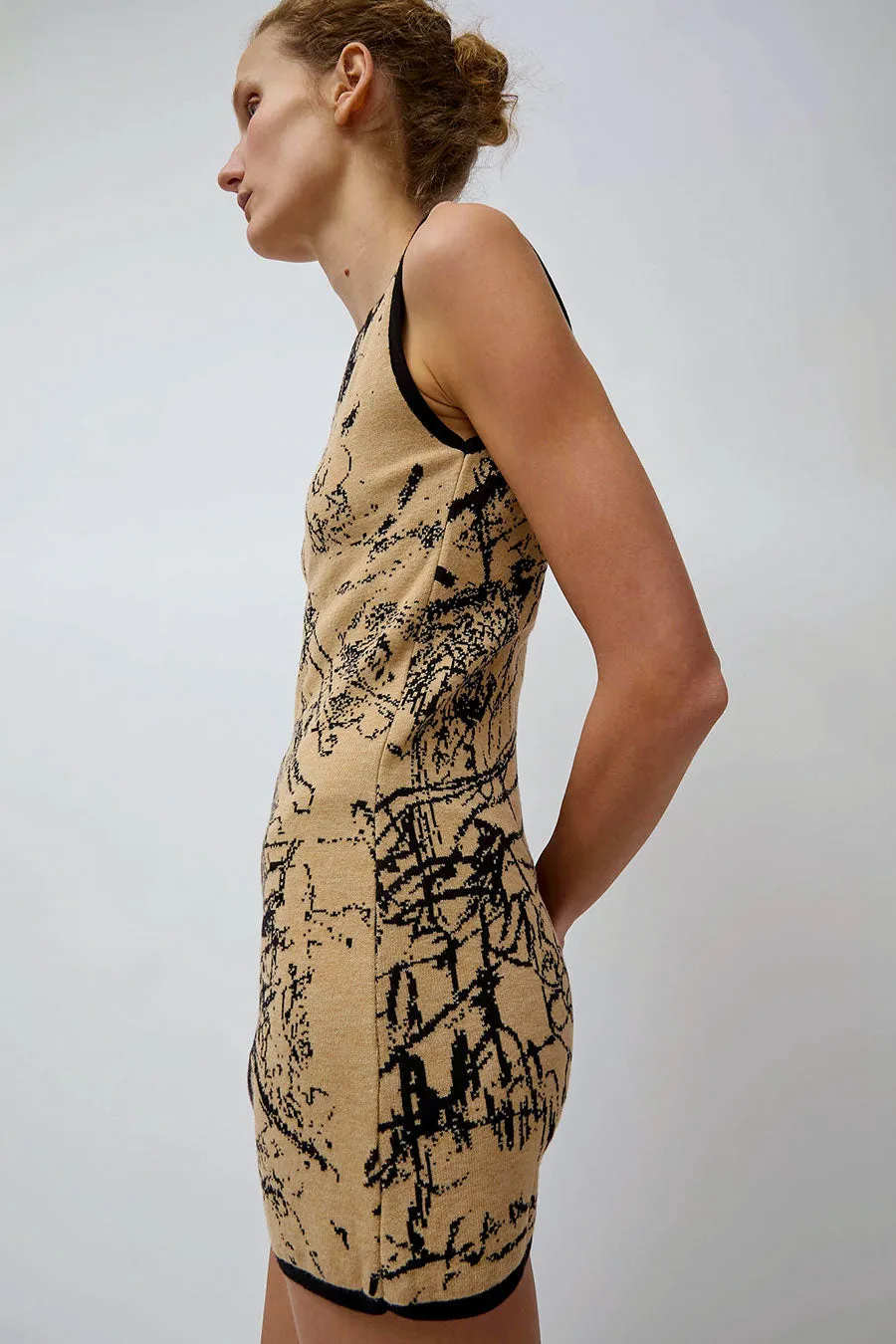 SERAPIS Knit Dress in Beige and Black sold by No. 6 product image thumbnail 3