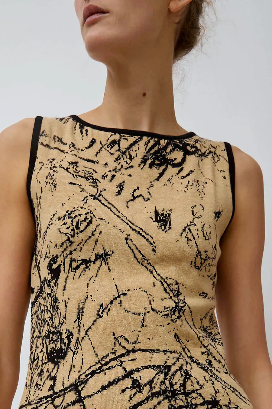 SERAPIS Knit Dress in Beige and Black sold by No. 6 product image thumbnail 2