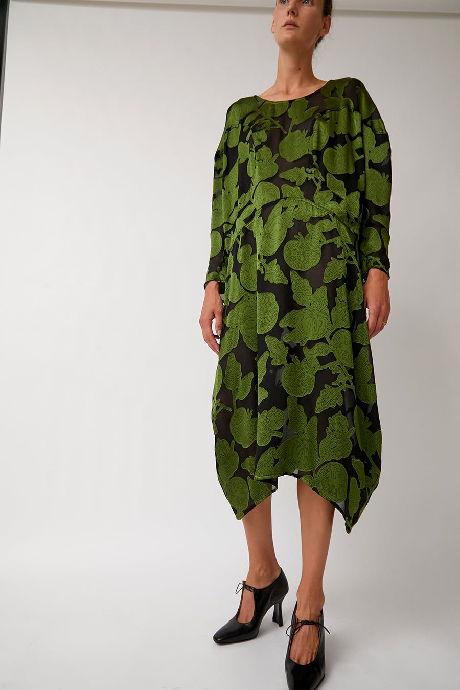 Henrik Vibskov Tomato Dress in Black Green Tomato sold by No. 6