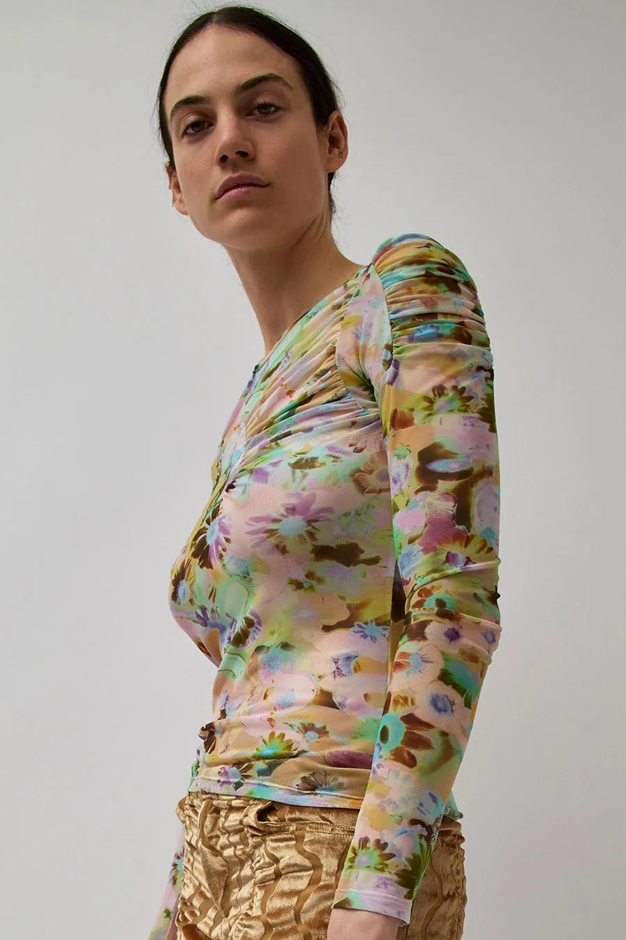 Collina Strada Arc Long Sleeve Top in Flower Puzzle sold by No. 6 product image thumbnail 2