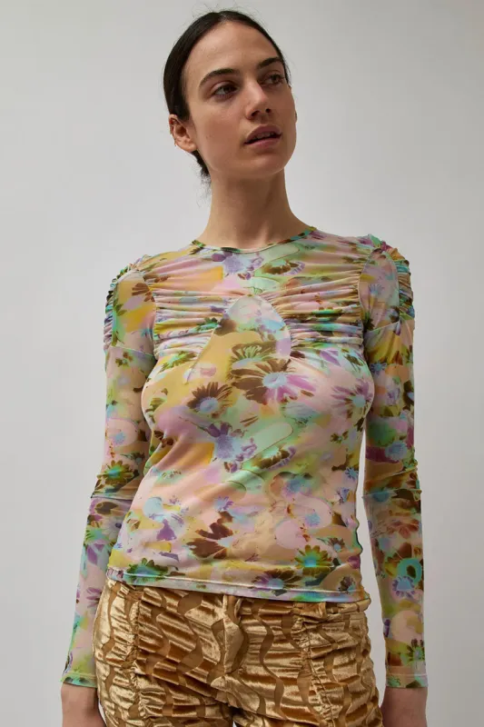 Collina Strada Arc Long Sleeve Top in Flower Puzzle made by No. 6