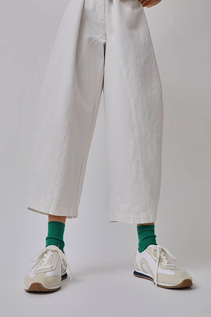 Maria La Rosa Organic Cotton Ribbed Ankle Socks in Grass sold by No. 6 product image thumbnail 3