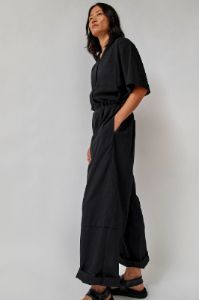 Sayaka Davis Open Collar Jumpsuit in Black sold by No. 6