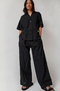 Sayaka Davis Open Collar Jumpsuit in Black sold by No. 6