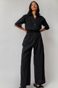 Sayaka Davis Open Collar Jumpsuit in Black sold by No. 6
