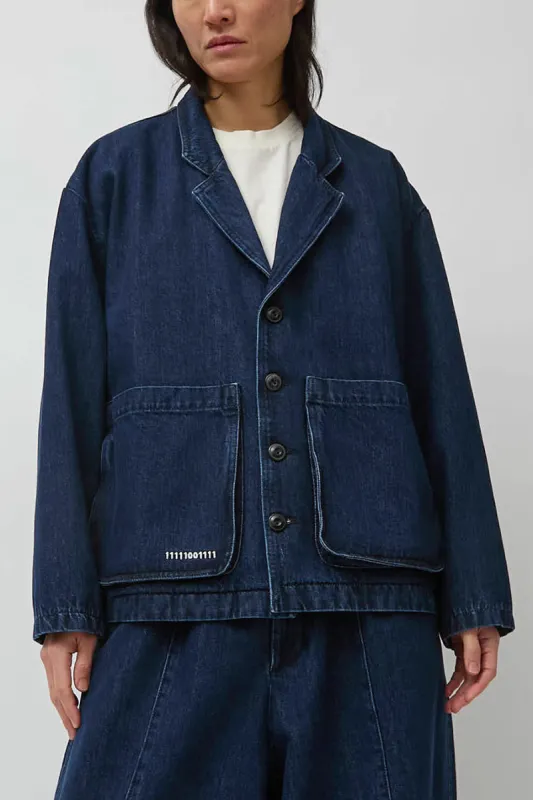 Société Anonyme Kensington Jacket in Blue Stone made by No. 6