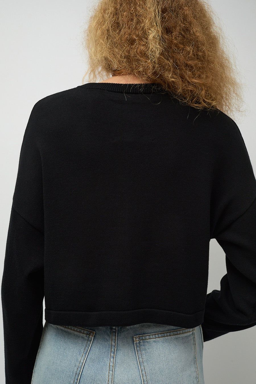 CORDERA Cotton Cropped Cardigan in Black sold by No. 6 product image thumbnail 3