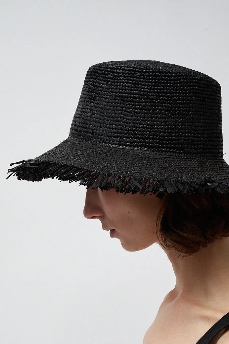 Modern Weaving Square Bucket Hat in Black sold by No. 6 product image thumbnail 3