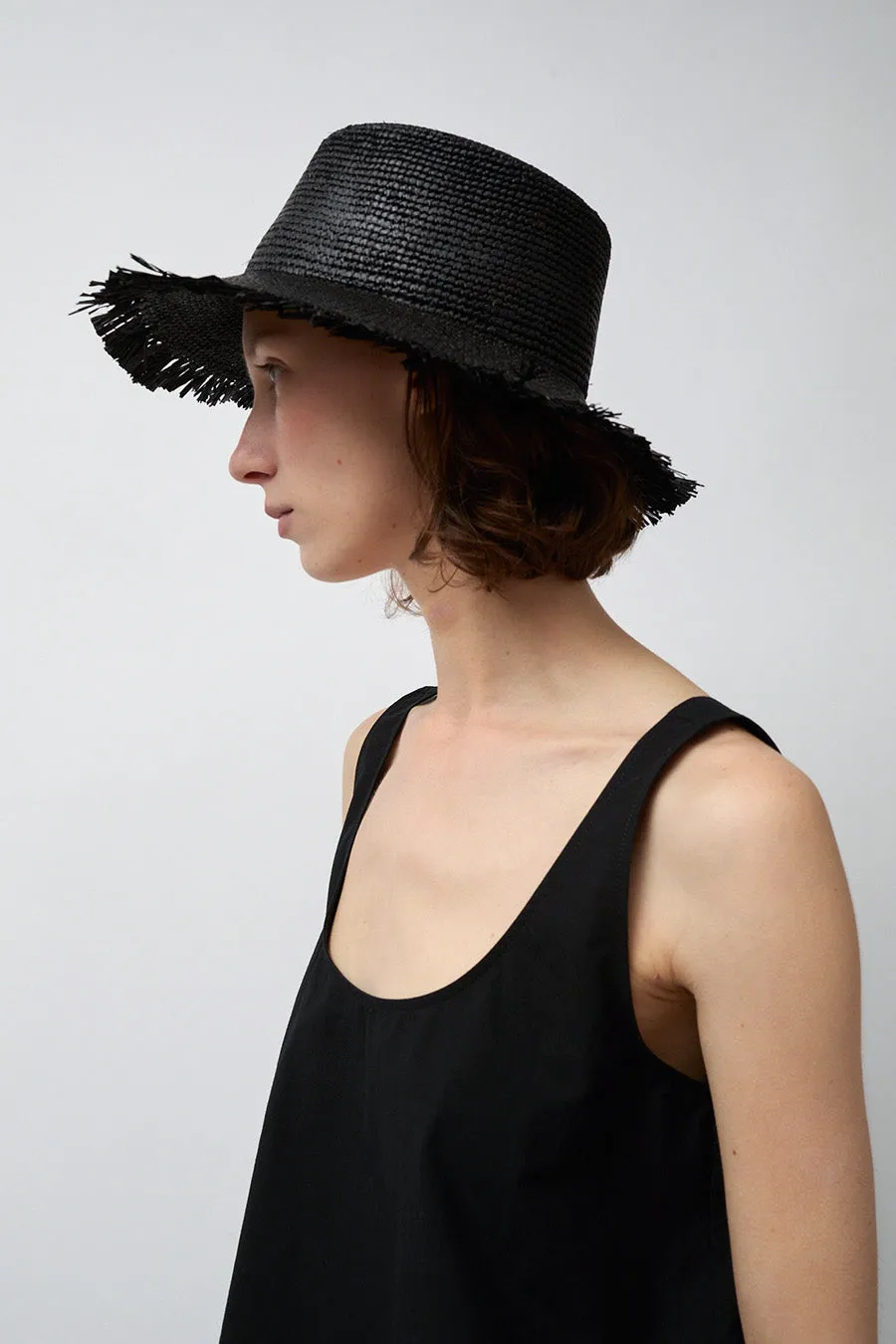 Modern Weaving Square Bucket Hat in Black sold by No. 6