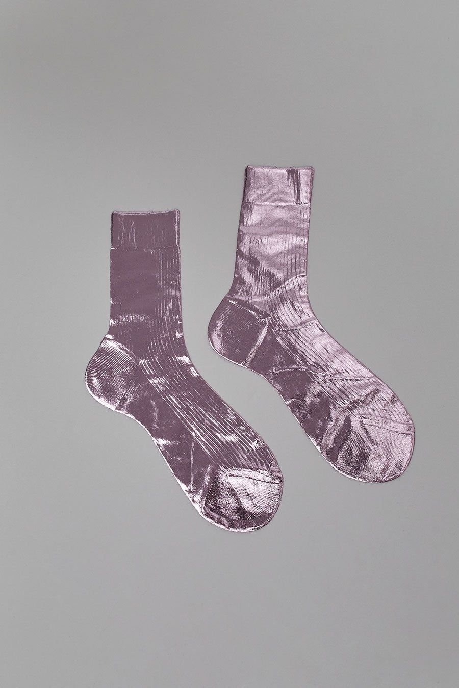 Maria La Rosa Laminated Ribbed Socks in Lilla sold by No. 6 product image thumbnail 2