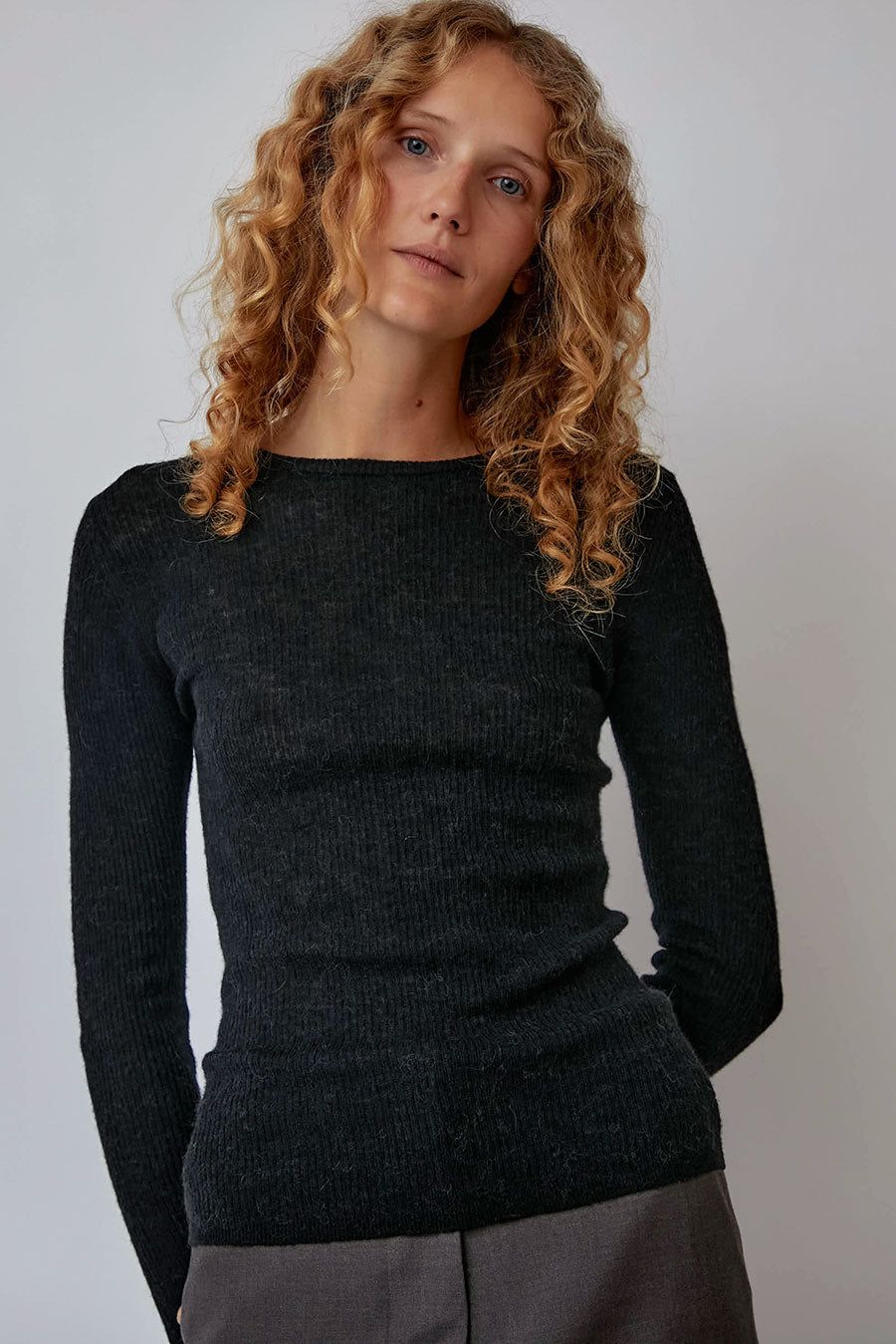 Rue Blanche Underlux Ribs in Black sold by No. 6