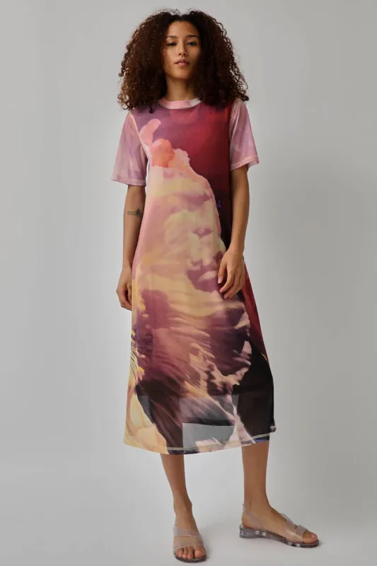 No.6 Ella Dress in Pink Floral Abstract made by No. 6