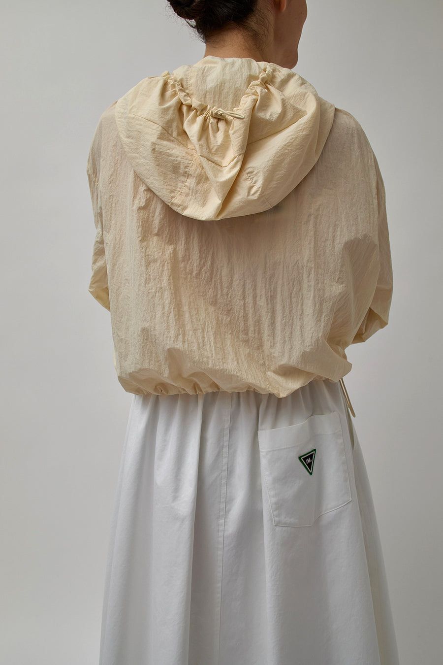 Lucky Marché Le Match Essential Light Hooded Short Jumper in Light Beige sold by No. 6 product image thumbnail 5