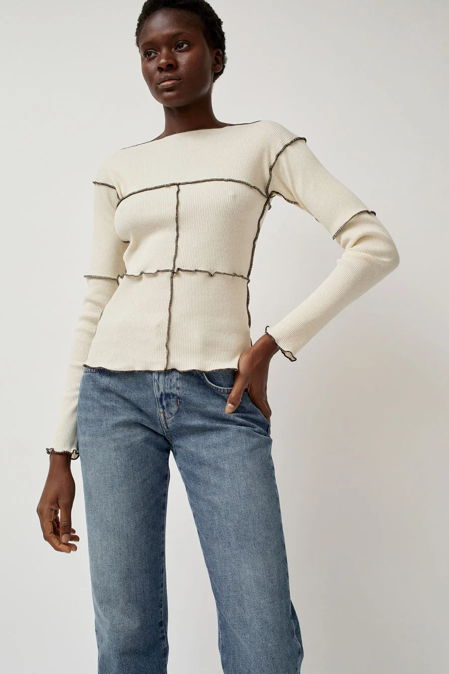 Baserange Cinder Longsleeve in Undyed sold by No. 6 product image thumbnail 5