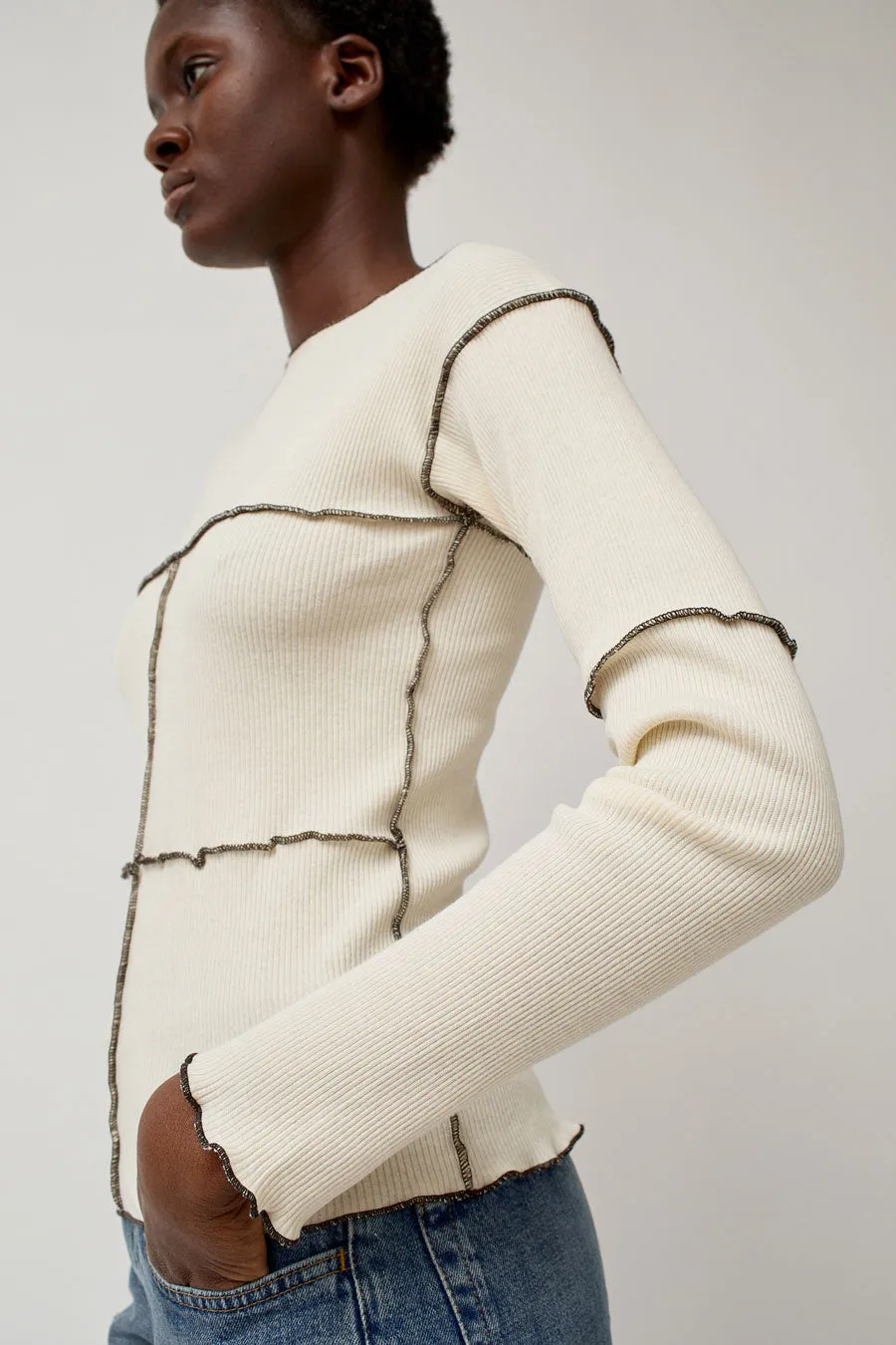 Baserange Cinder Longsleeve in Undyed sold by No. 6 product image thumbnail 2