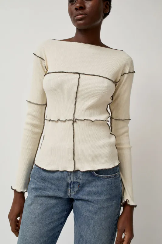 Baserange Cinder Longsleeve in Undyed sold by No. 6