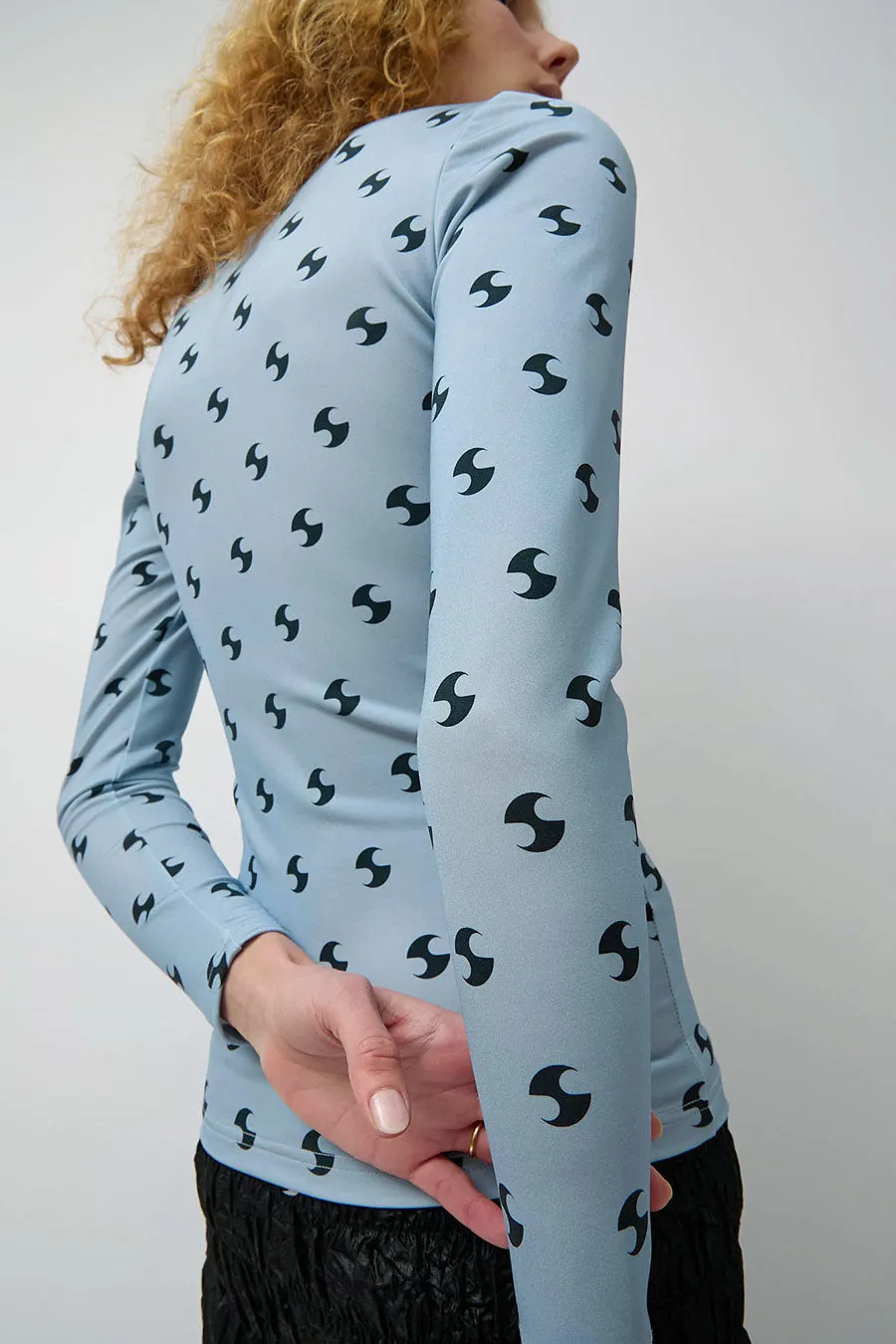 OpéraSPORT Sara Lycra Top in Blue and Black sold by No. 6 product image thumbnail 4