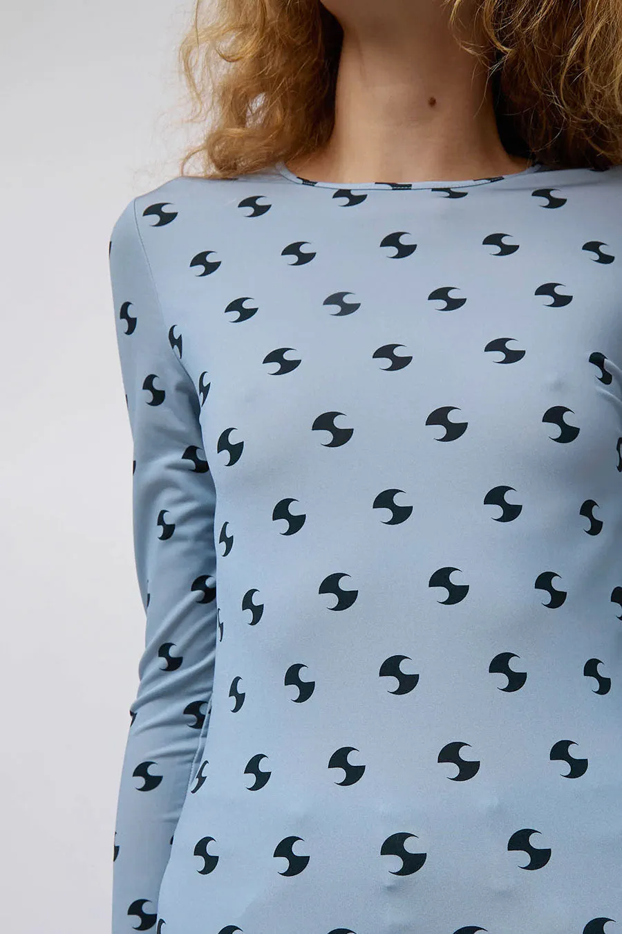 OpéraSPORT Sara Lycra Top in Blue and Black sold by No. 6 product image thumbnail 2