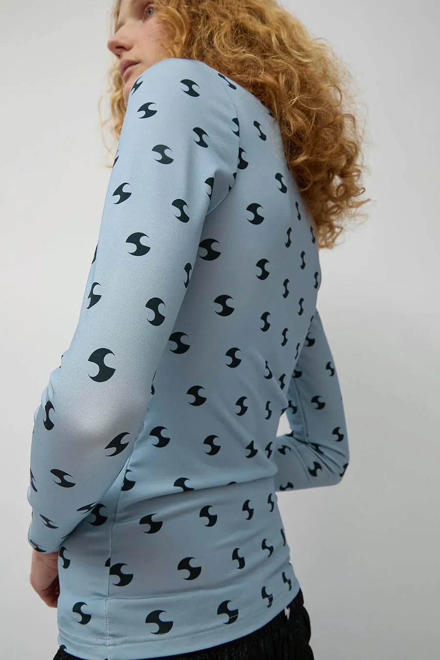 OpéraSPORT Sara Lycra Top in Blue and Black sold by No. 6 product image thumbnail 3