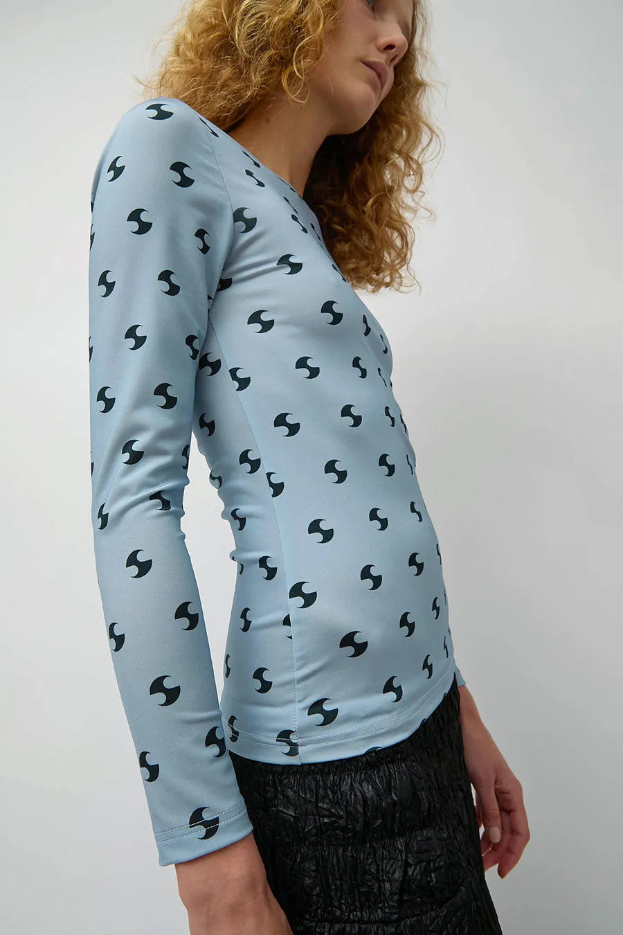 OpéraSPORT Sara Lycra Top in Blue and Black sold by No. 6 product image thumbnail 5