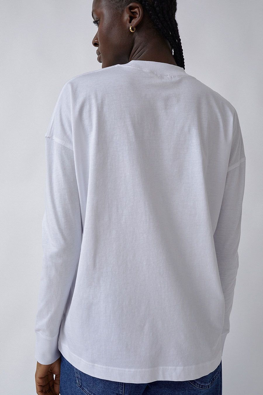 Ninety Percent Camilo Long Sleeve Top in White sold by No. 6 product image thumbnail 4