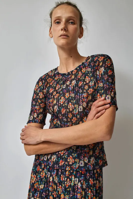 No.6 Carine Top in Black Wisteria sold by No. 6