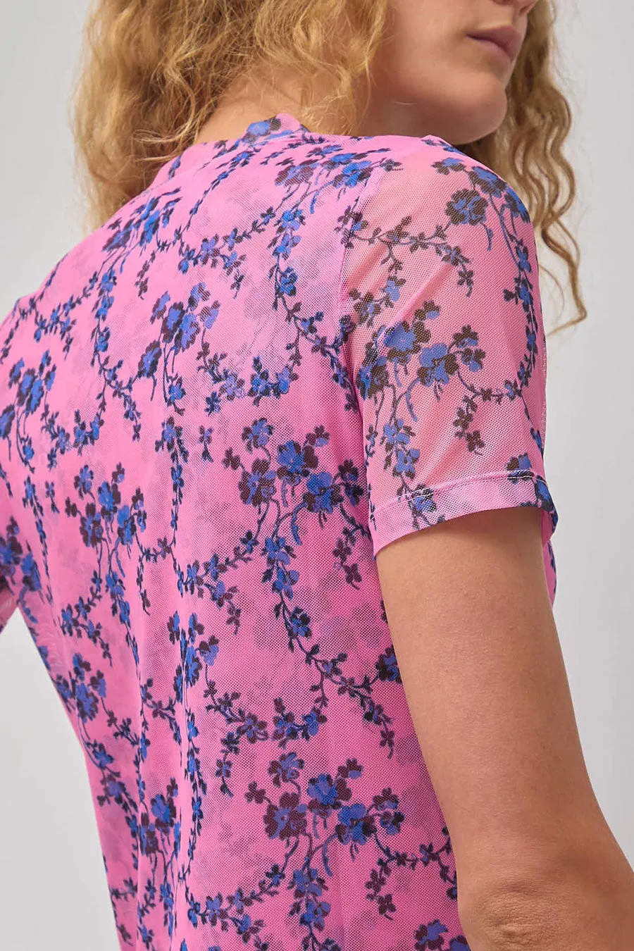 No.6 Carey Tee in Pink Trellis sold by No. 6 product image thumbnail 2