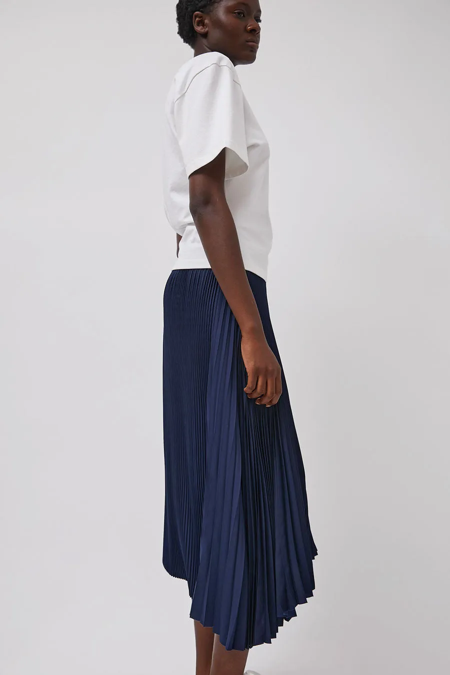 Marios Pleated Asymmetric Skirt in Blue sold by No. 6 product image thumbnail 3