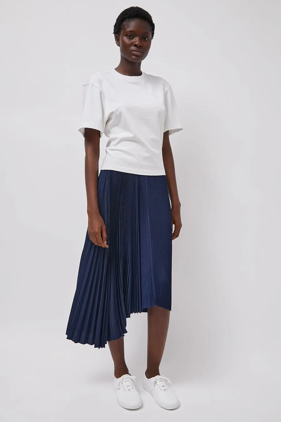 Marios Pleated Asymmetric Skirt in Blue sold by No. 6 product image thumbnail 4
